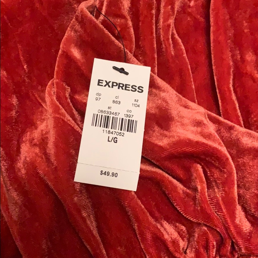 2 colors NWT Express velvet wrap cami Size L - Picture 5 of 6